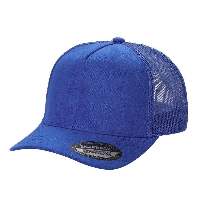 SUM>PK6>5PANEL, SUEDE FRONT, MESH BACK-$6
