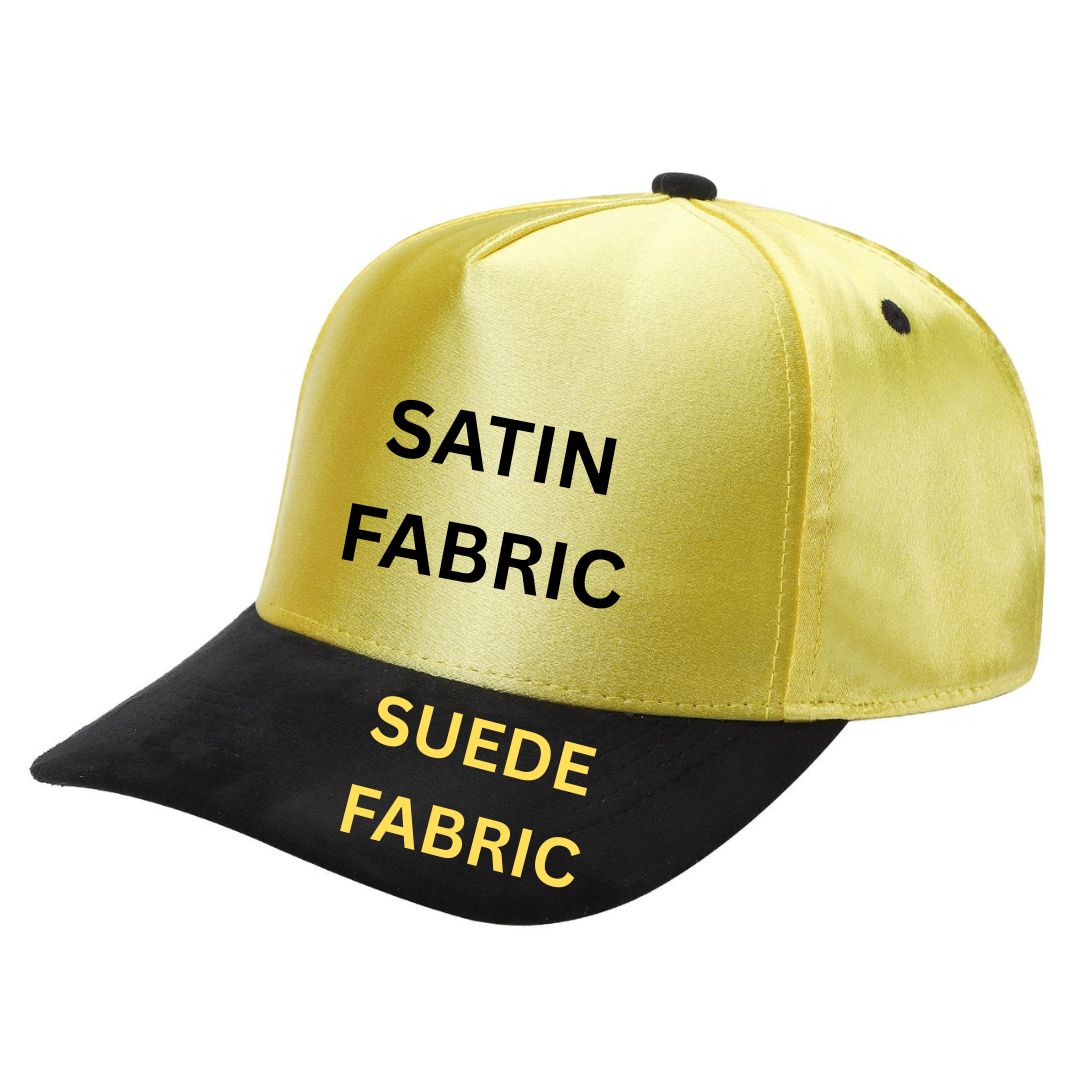 52>SATIN CROWN & SUEDE BILL 5PANEL SNAP BACK($3.75/PC) TCSTS