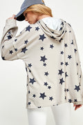 ST0181 Long Sleeve Zipper Hoodie Drawstring Top. | Burzip Inc #ST0181-LONG
