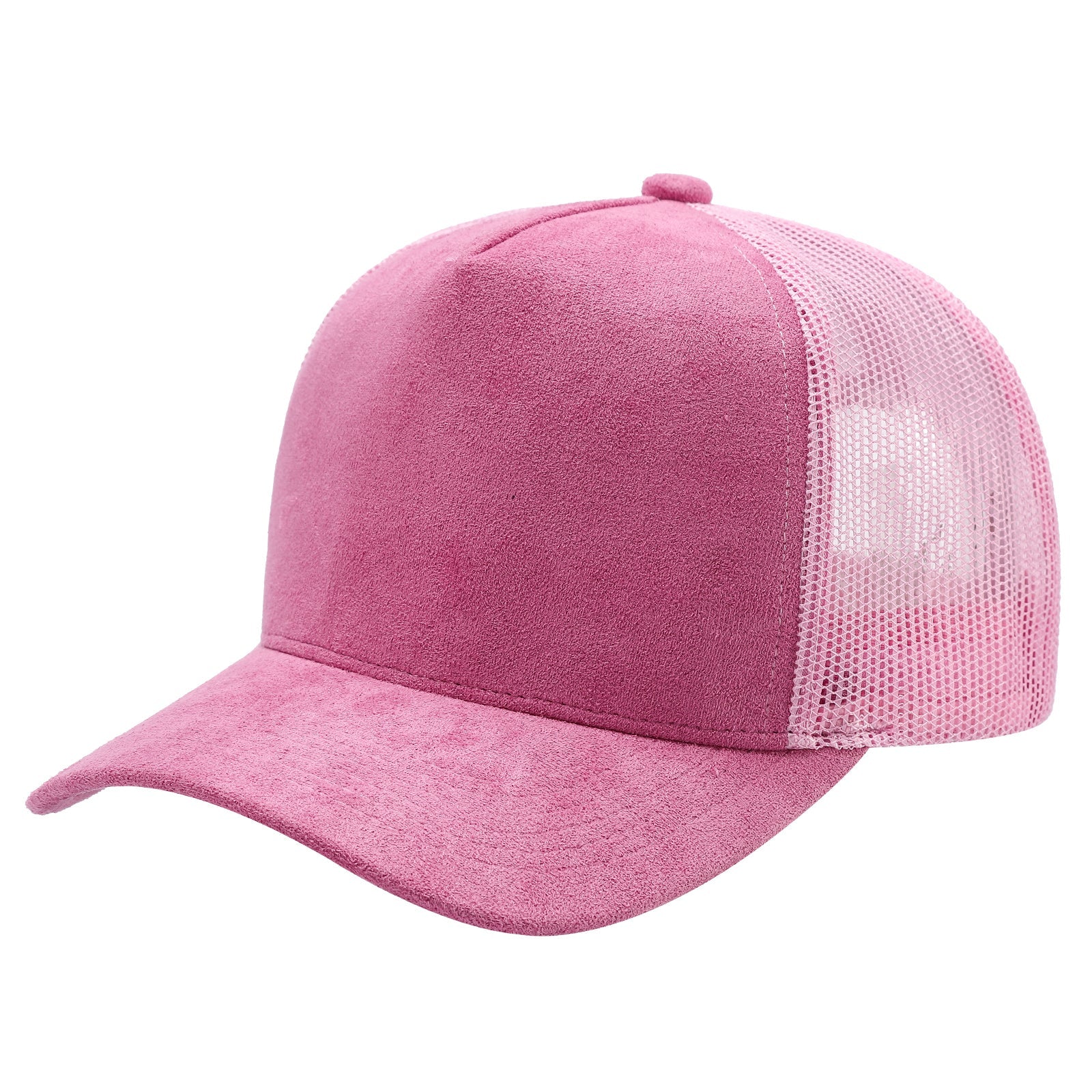 51>SUM>5PANEL SUEDE FRONT AND MESH BACK SOLID ($42/1DZ)
