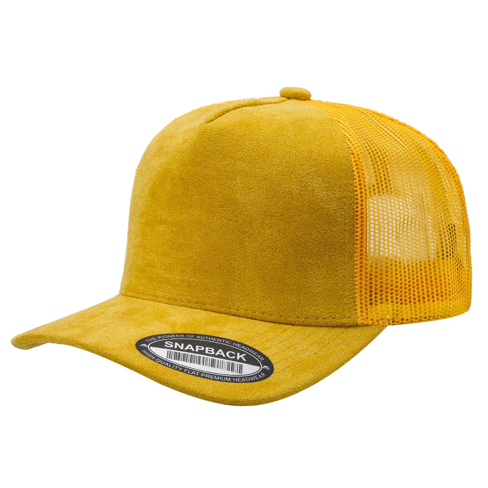 51>SUM>5PANEL SUEDE FRONT AND MESH BACK SOLID ($42/1DZ)