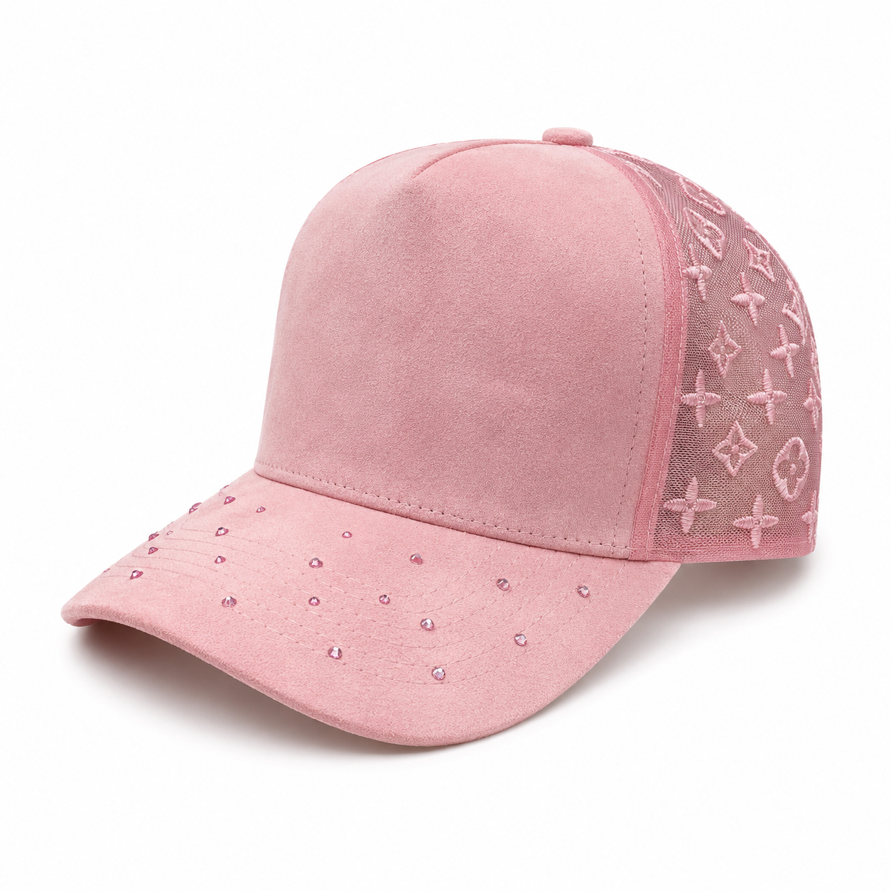 Pink SUMS 5 panel cap front product image