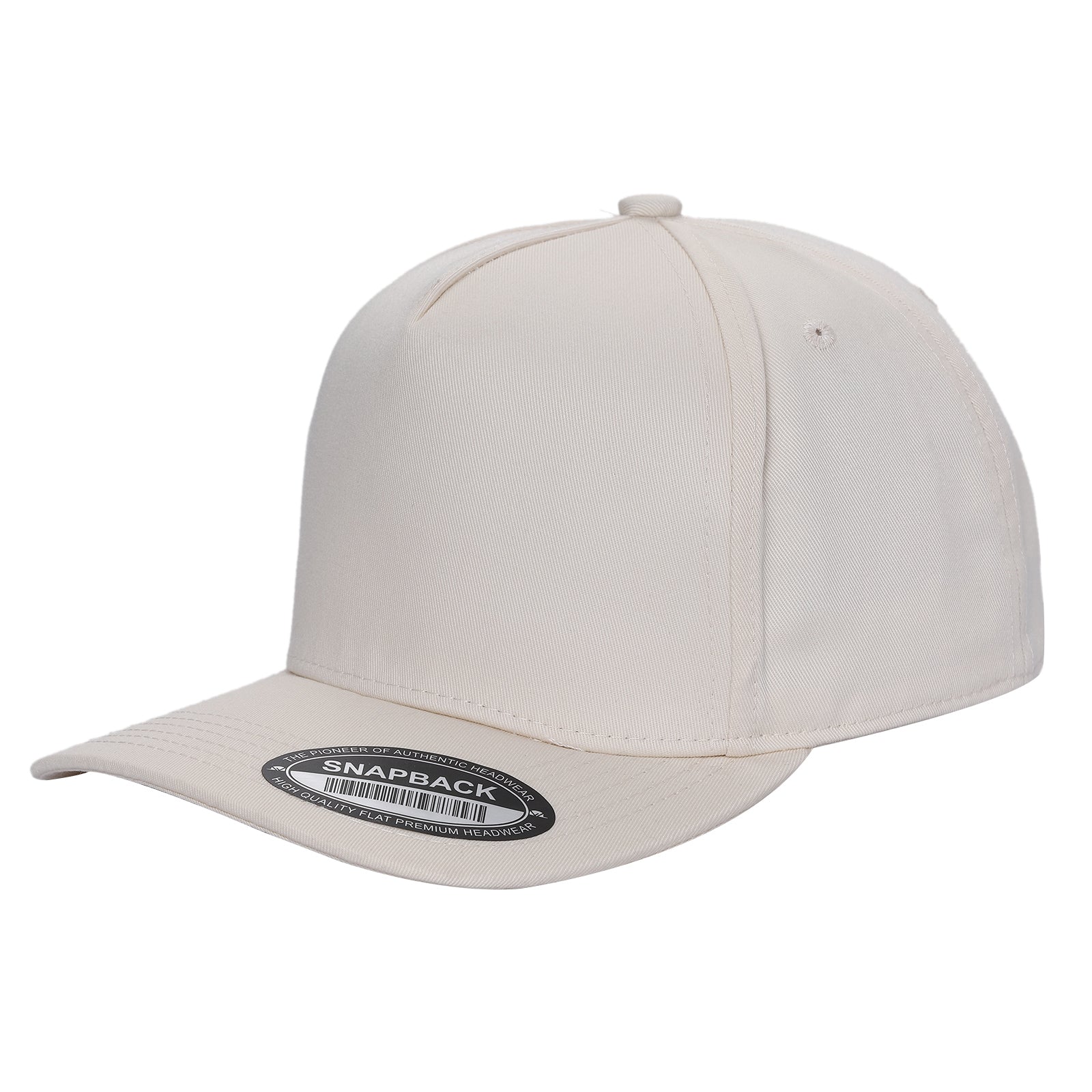 TCBLK - 5 Panel Black Color Snapback Baseball Cap