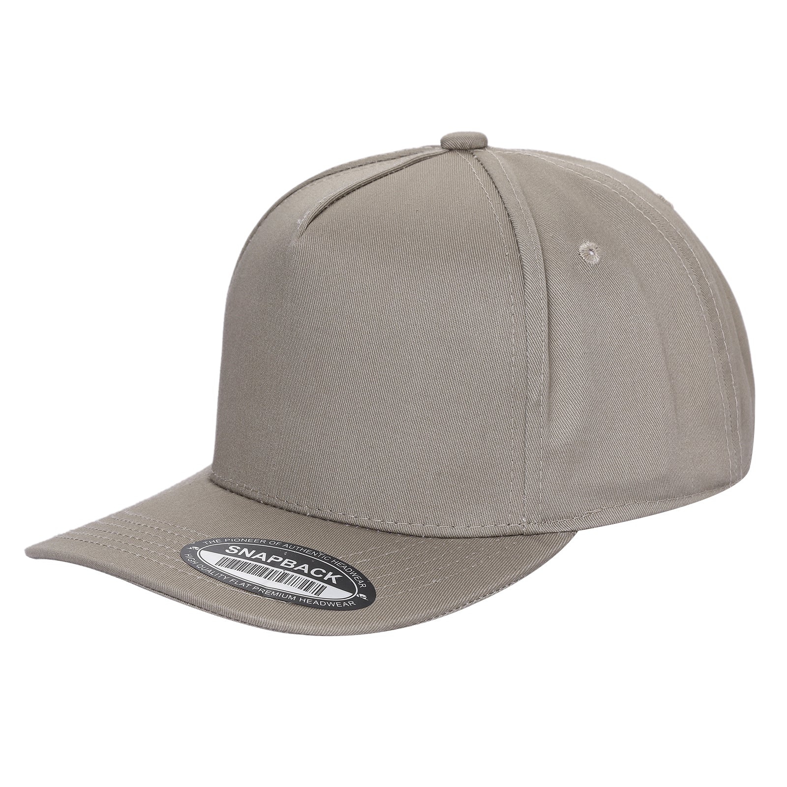 TCBLK - 5 Panel Black Color Snapback Baseball Cap