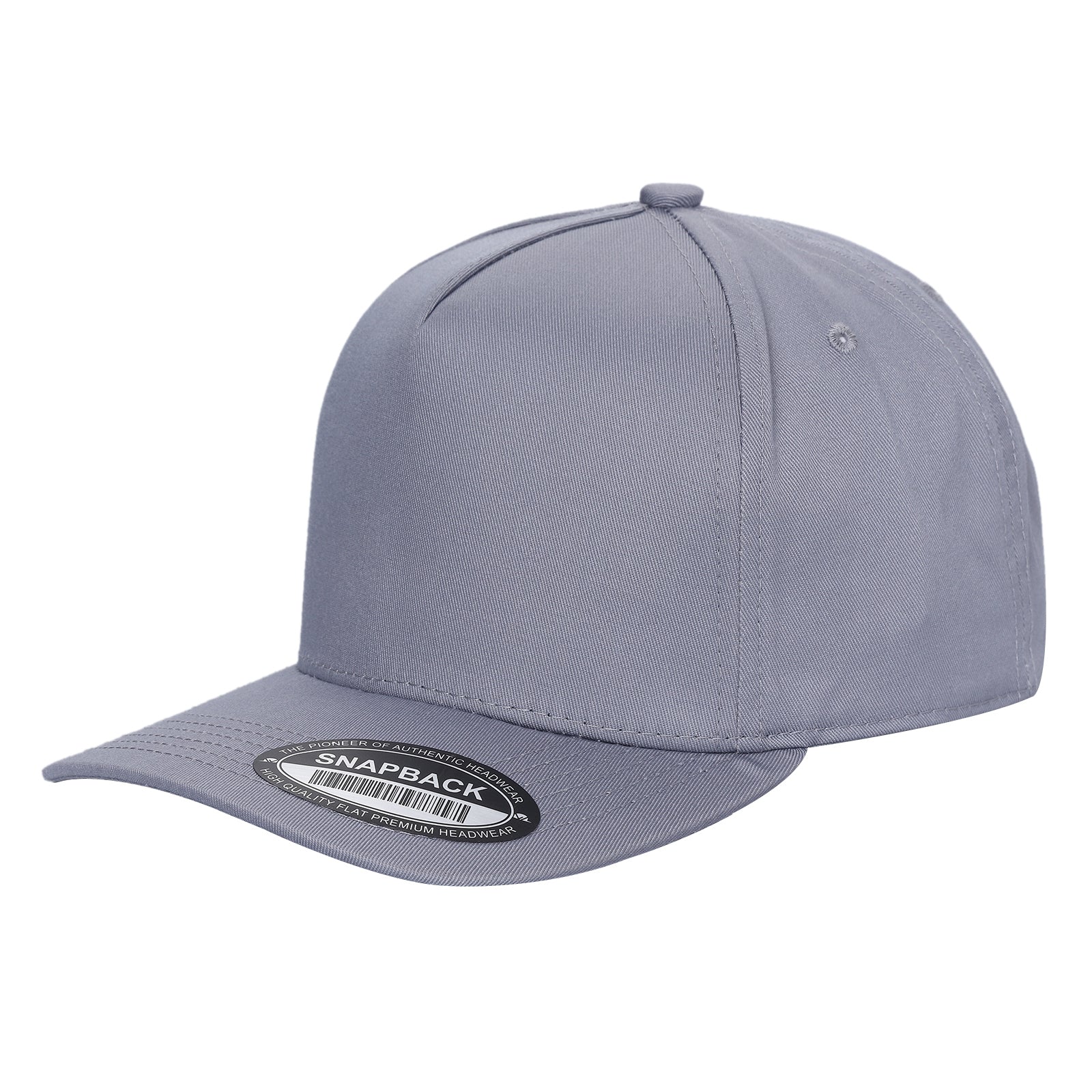 TCBLK - 5 Panel Black Color Snapback Baseball Cap