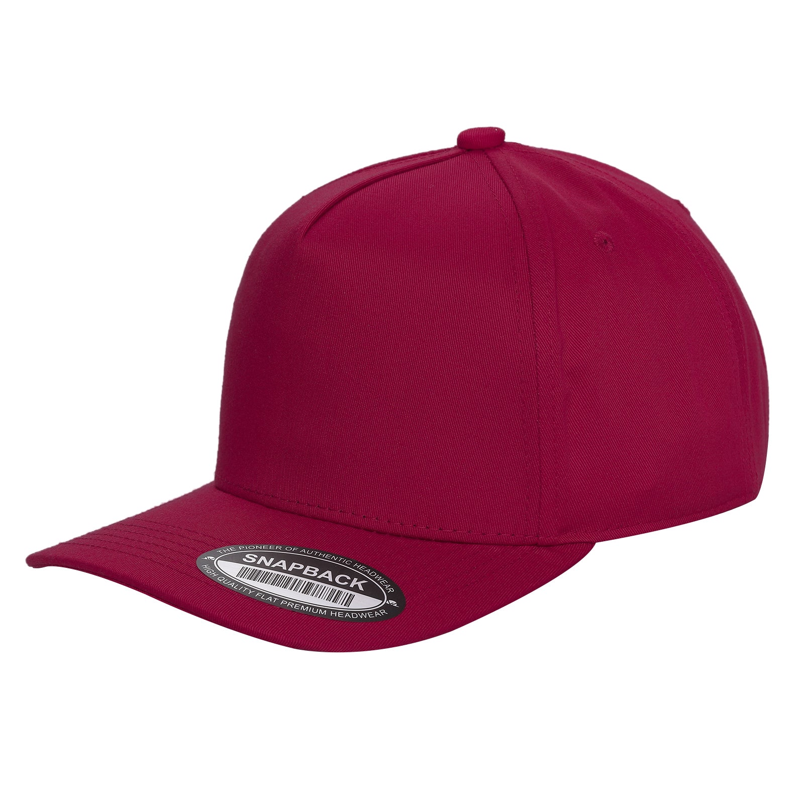 TCBLK - 5 Panel Black Color Snapback Baseball Cap