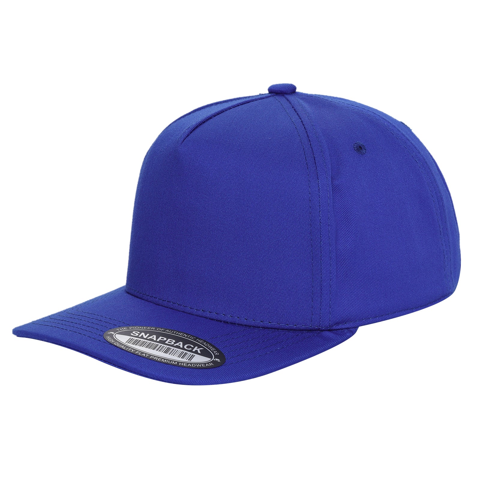 TCBLK - 5 Panel Black Color Snapback Baseball Cap