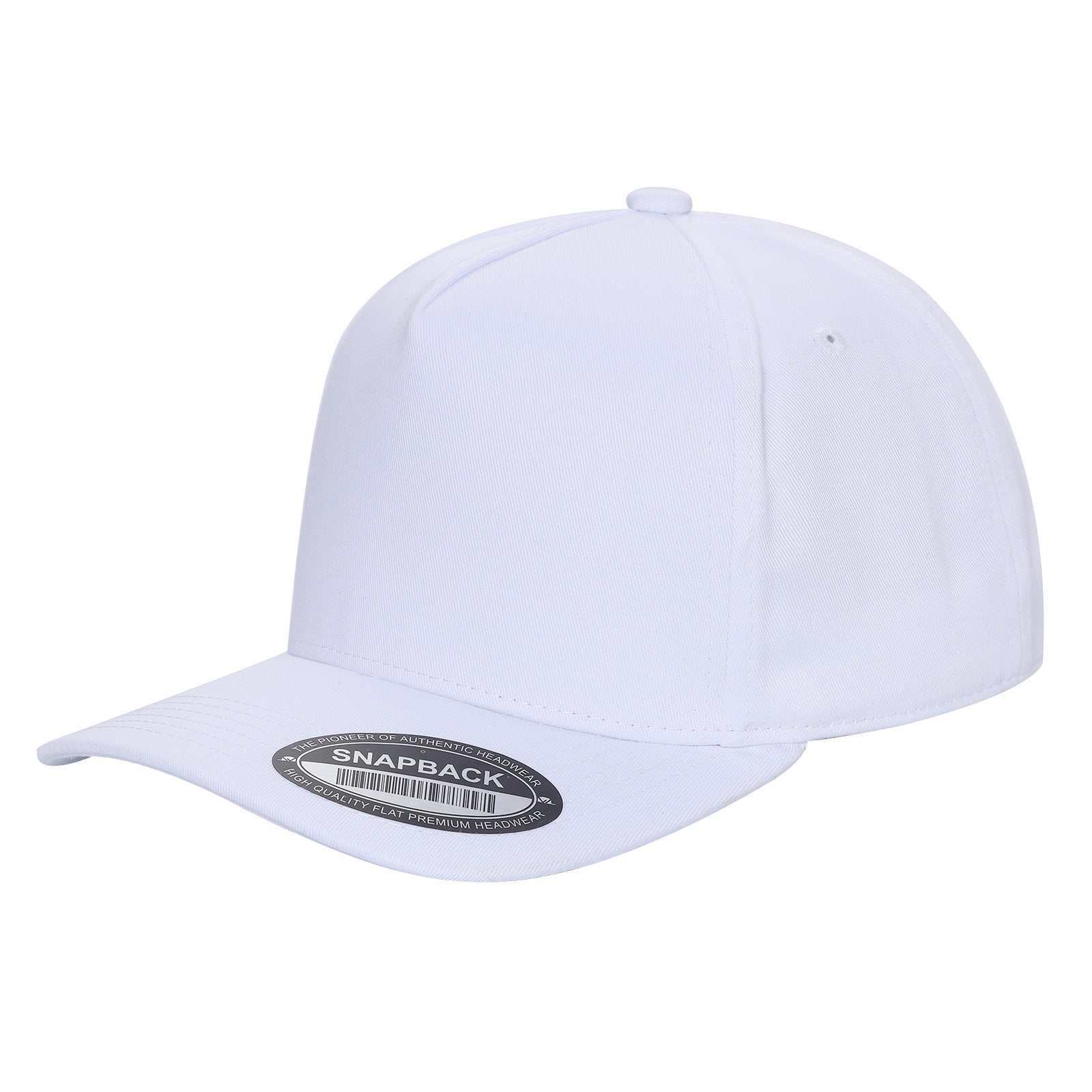 TCBLK - 5 Panel Black Color Snapback Baseball Cap