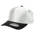 TCSTS-DZ-SATIN CROWN & SUEDE BILL 5PANEL SNAP BACK12PCS/DZ