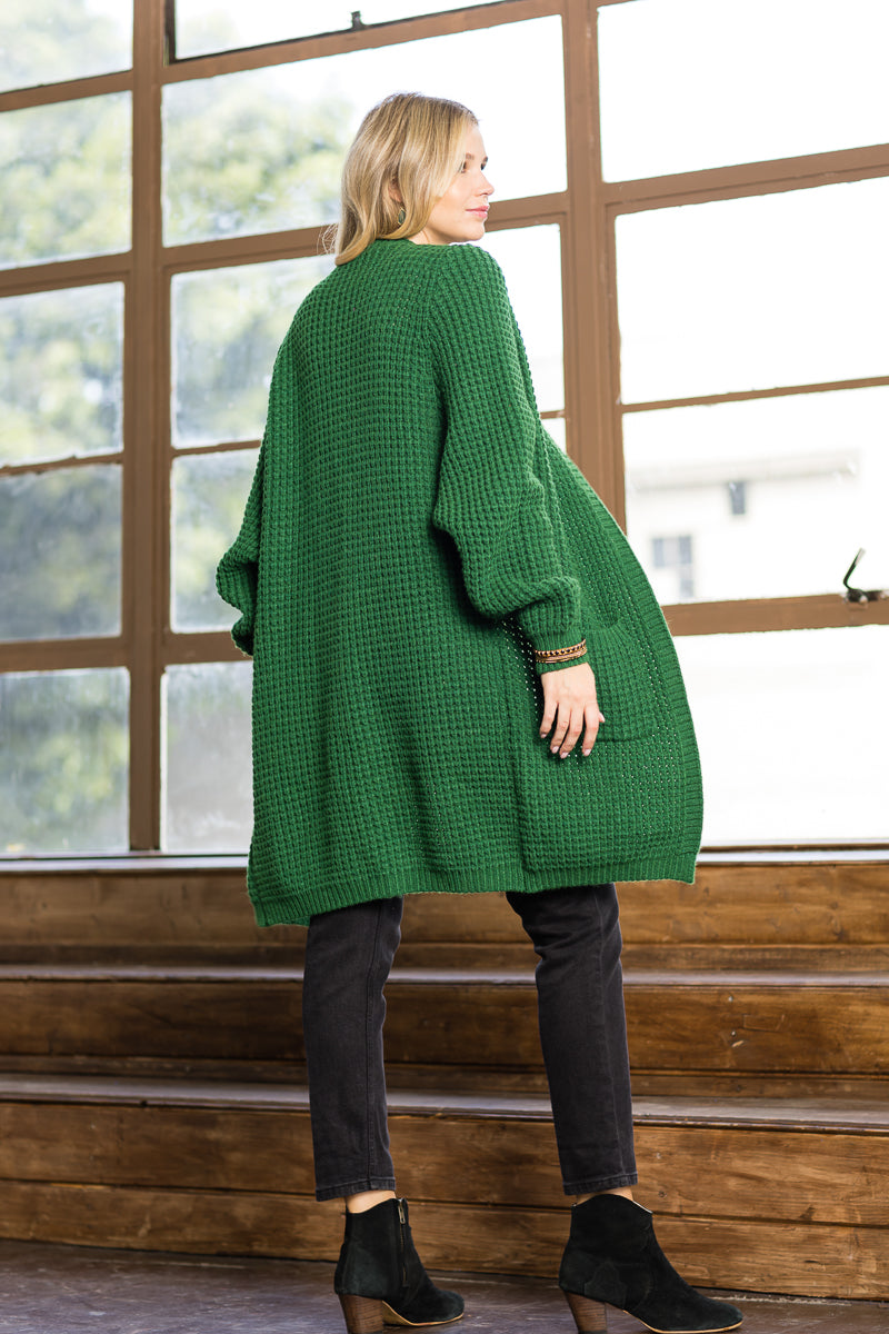 WC0017-1PC-WAFFLE SWEATER CARDIGAN-$40/PC (TEST SAMPLE)