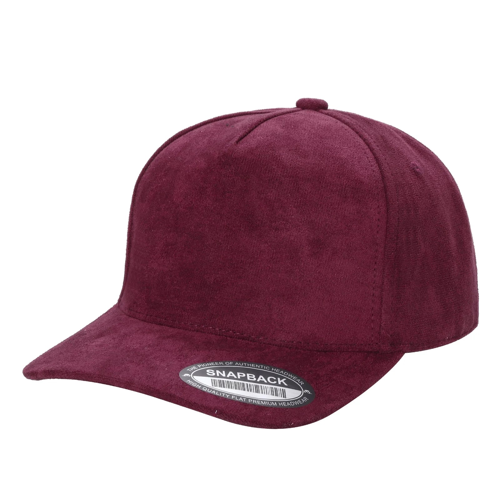 5SUEDE - SOLID SUEDE FABRIC 5PANEL BALLCAP 5SUEDE