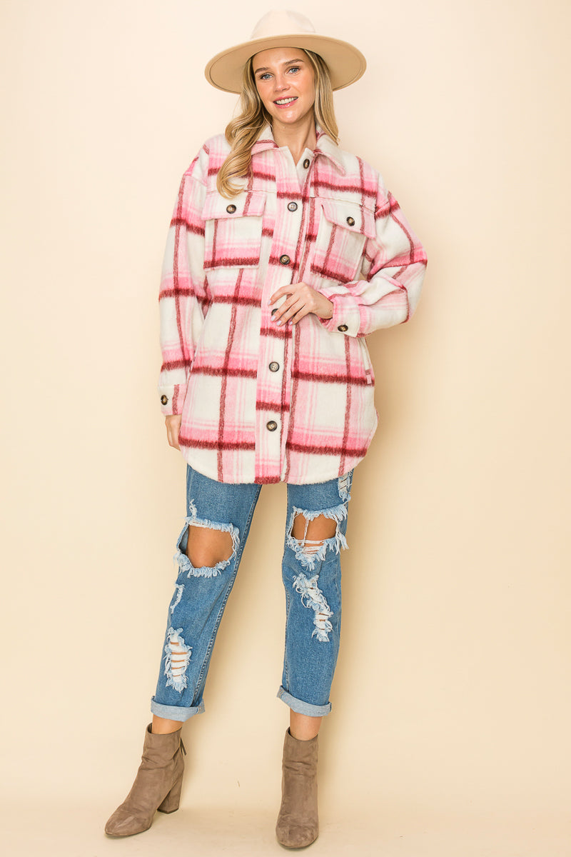 WK0049-PK3-BRUSHED FLANNEL JACKET-$30 (SML:111=3PCS)