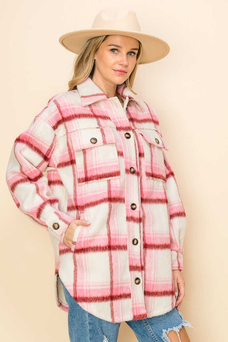 WK0049-PK3-BRUSHED FLANNEL JACKET-$30 (SML:111=3PCS)