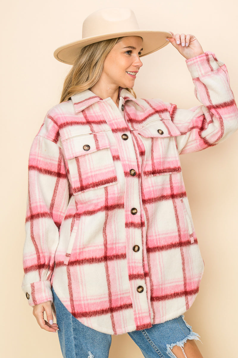 WK0049-PK3-BRUSHED FLANNEL JACKET-$30 (SML:111=3PCS)