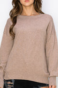 WT0001-PK4-CUTOUT DRAPED BACK PULLOVER-$24