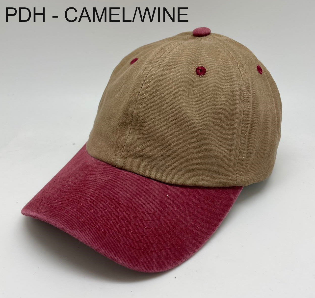 BOX PDH - Pigment Dyed - $396 / BOX (1 BOX = 18DZ = 216 PCS) - $22/DZ - Waycap INC